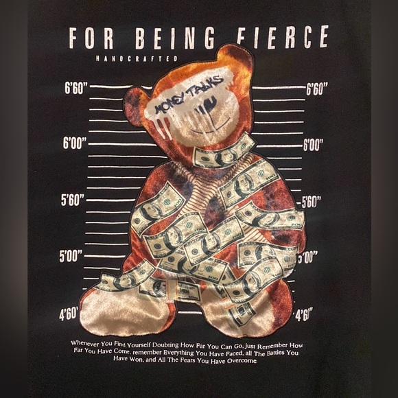 Bordo Cromato CR-24  Chrome Edge Money Talks Black Graphic Tee Mens 5XL - Picture 3 of 7